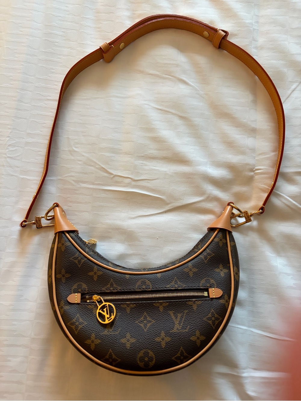Louis Vuitton LOOP Monogram Crescent Shoulder Bag with Gold Hardware- NEW - Picture 7 of 7